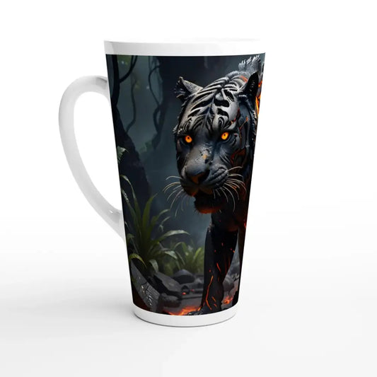 Ceramic Mug 17oz Molten Majesty with tiger design, perfect for nature-inspired lovers