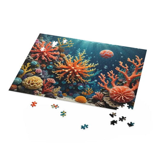 Coral Reef Jigsaw Puzzle showcasing vibrant underwater coral scene from Coral Reverie collection