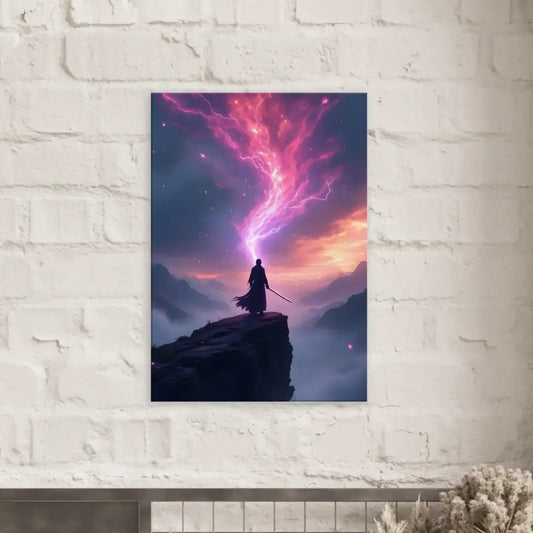 Fantasy art print Cosmic Cliff Canvas The Edge of Power PixiOnyx Fantasy Wall Display