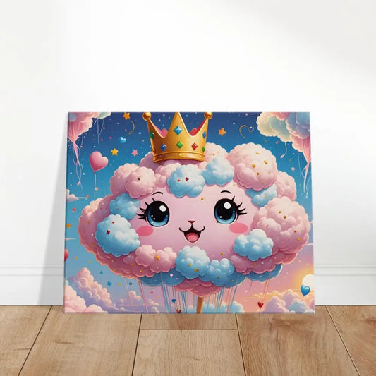 Cute cloud princess canvas art inspired by Cotton Candy Majesty Canvas Whimsical Sky Queen