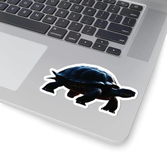 Dark Sea Turtle vinyl sticker featuring an Abyssal Ocean marine design from PixiOnyx