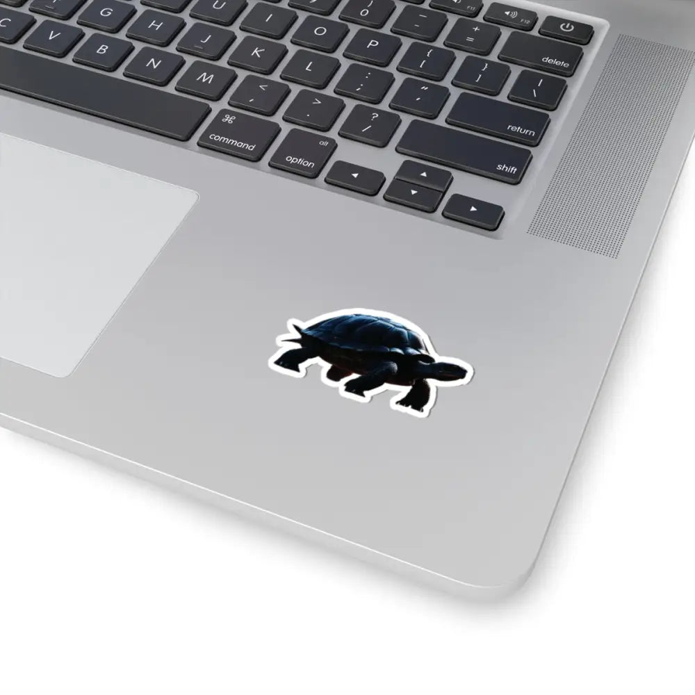 Dark Sea Turtle vinyl sticker featuring a marine-themed design from PixiOnyx