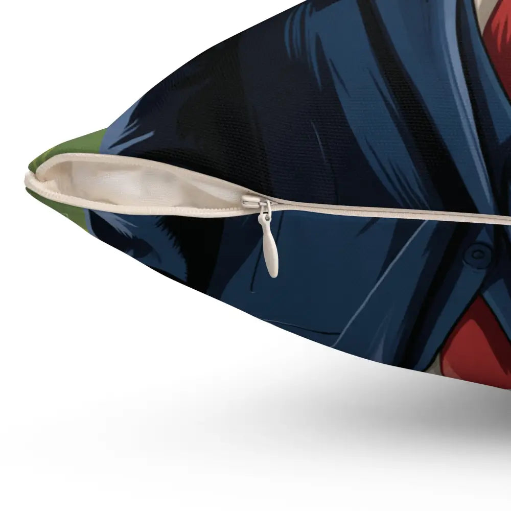 Decorative pillow cover with anime character design, perfect for home decor and pet lovers