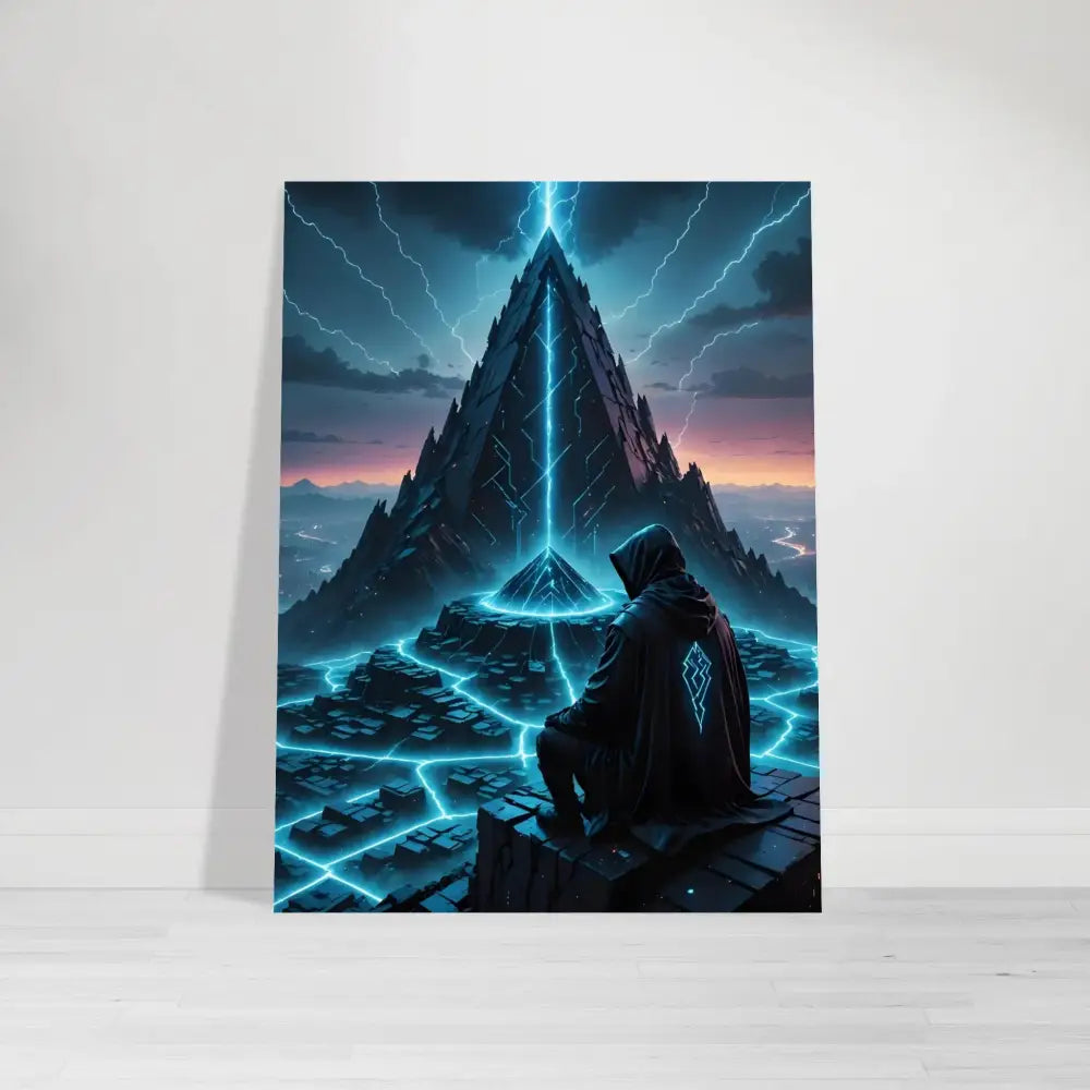 Framed fantasy art print Electric Ascension by PixiOnyx product display