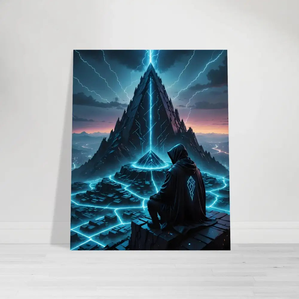 Fantasy art print titled Electric Ascension by PixiOnyx, fine art poster for wall décor