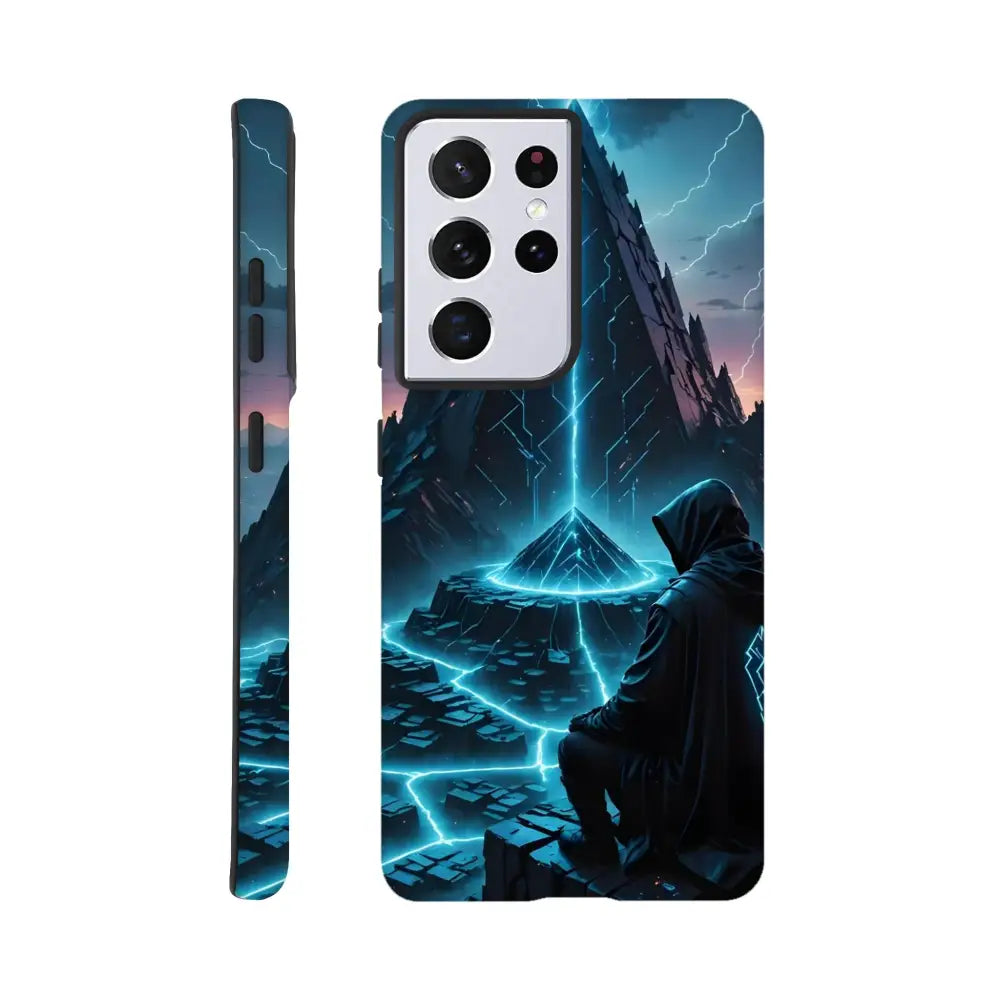 Futuristic design Samsung Tough Case for Smartphone in the Electric Ascension collection