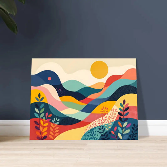 Colorful abstract landscape painting for Fine Art Poster PixiOnyx Dreamscape