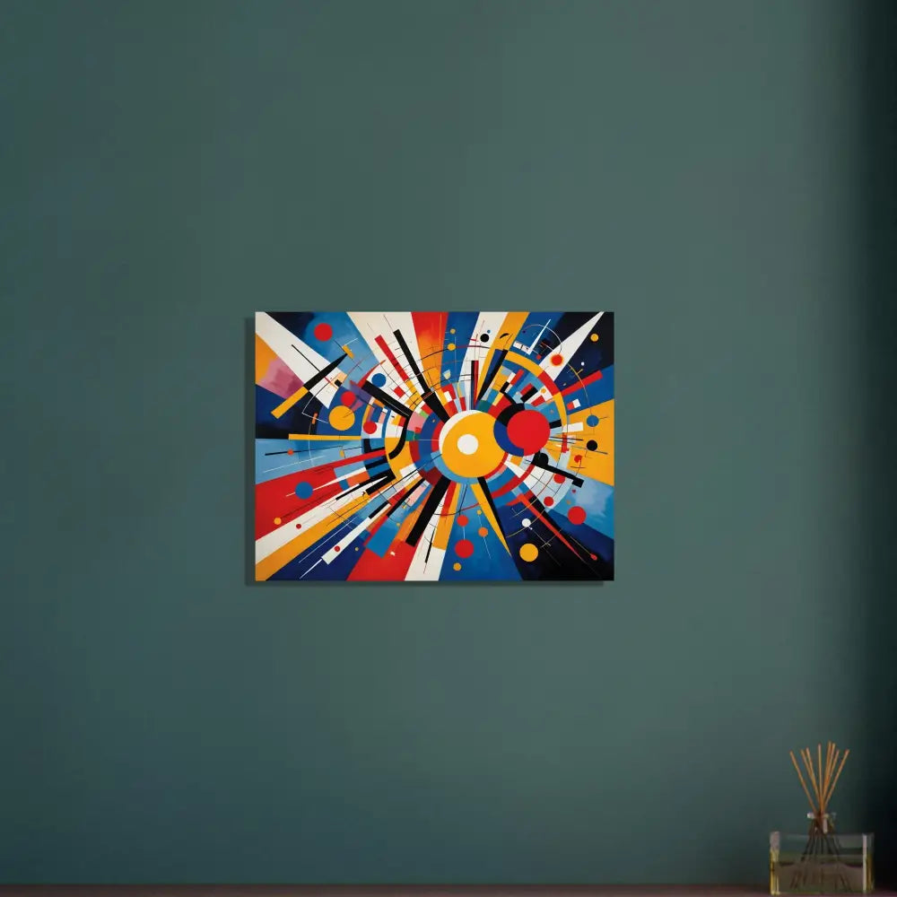 Abstract geometric painting from the Fine Art Poster Celestial Motion PixiOnyx Abstract Dreamscape