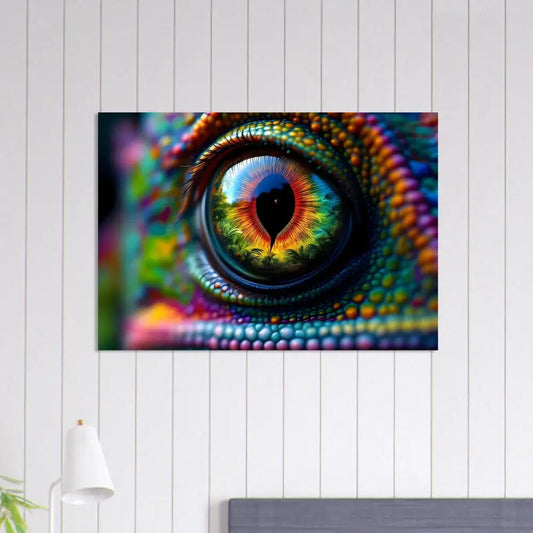 Colorful chameleon eye art on Fine Art Poster Chameleons Prism PixiOnyx Hypnotic Gaze