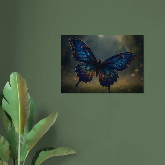 Framed butterfly artwork from Fine Art Poster Luminara Ascend PixiOnyx Winged Elegance Nature Print