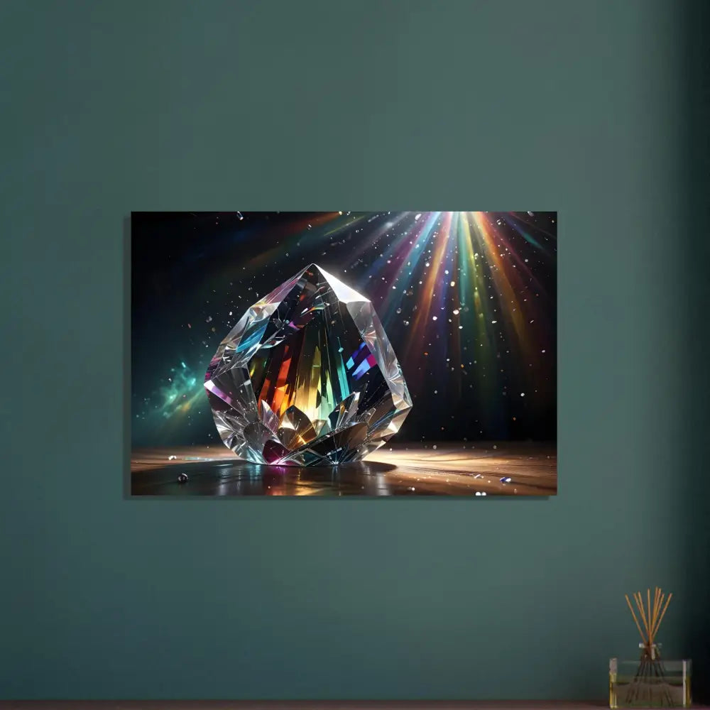 Prismatic crystal with light rays from PixiOnyx Dreamscape Print Fine Art Poster