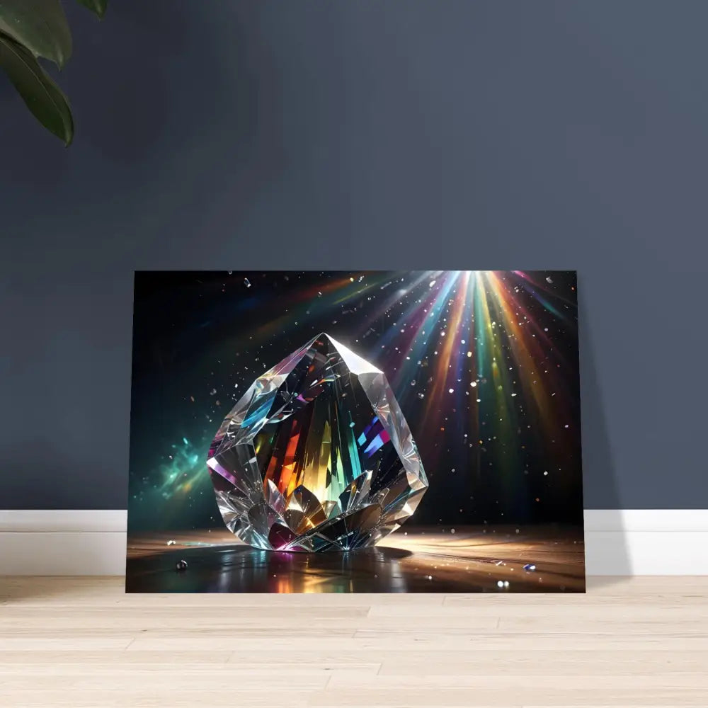 Prismatic crystal artwork displayed on a Fine Art Poster titled PixiOnyx Dreamscape Print