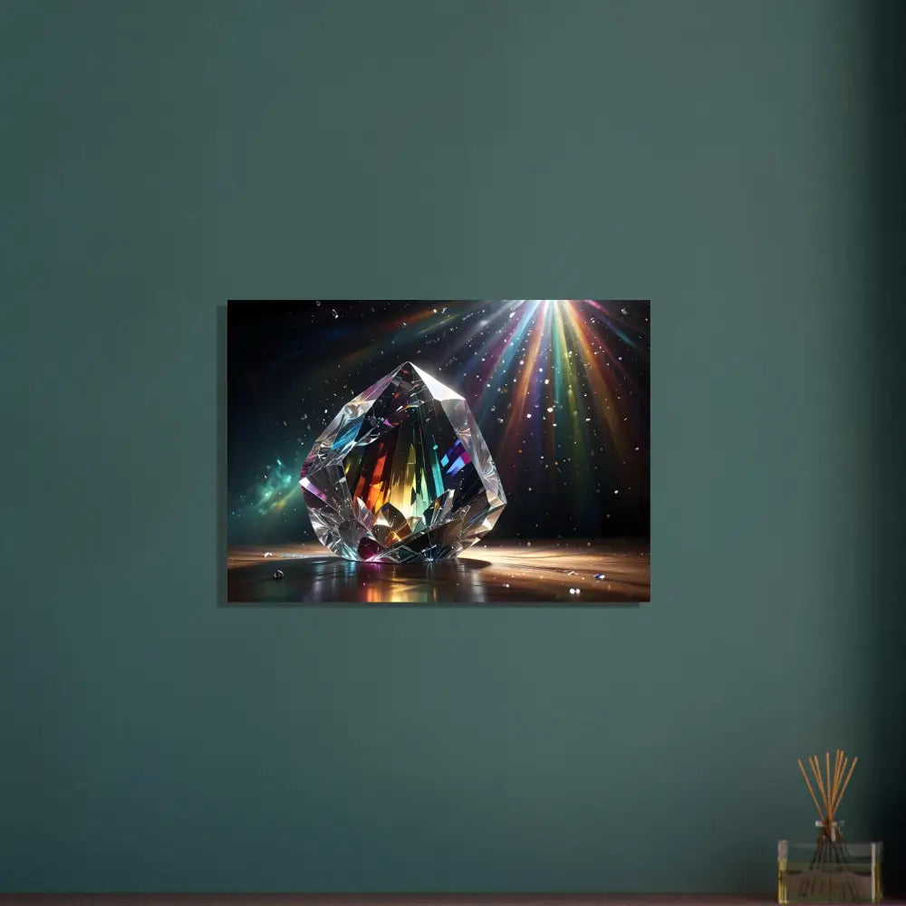 Iridescent crystal prism on PixiOnyx Dreamscape Fine Art Poster Prismatic Splendor