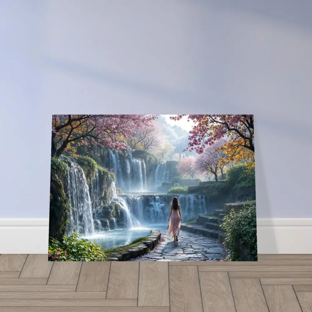 Waterfall landscape canvas print from PixiOnyx Dreamscape Fine Art Poster series