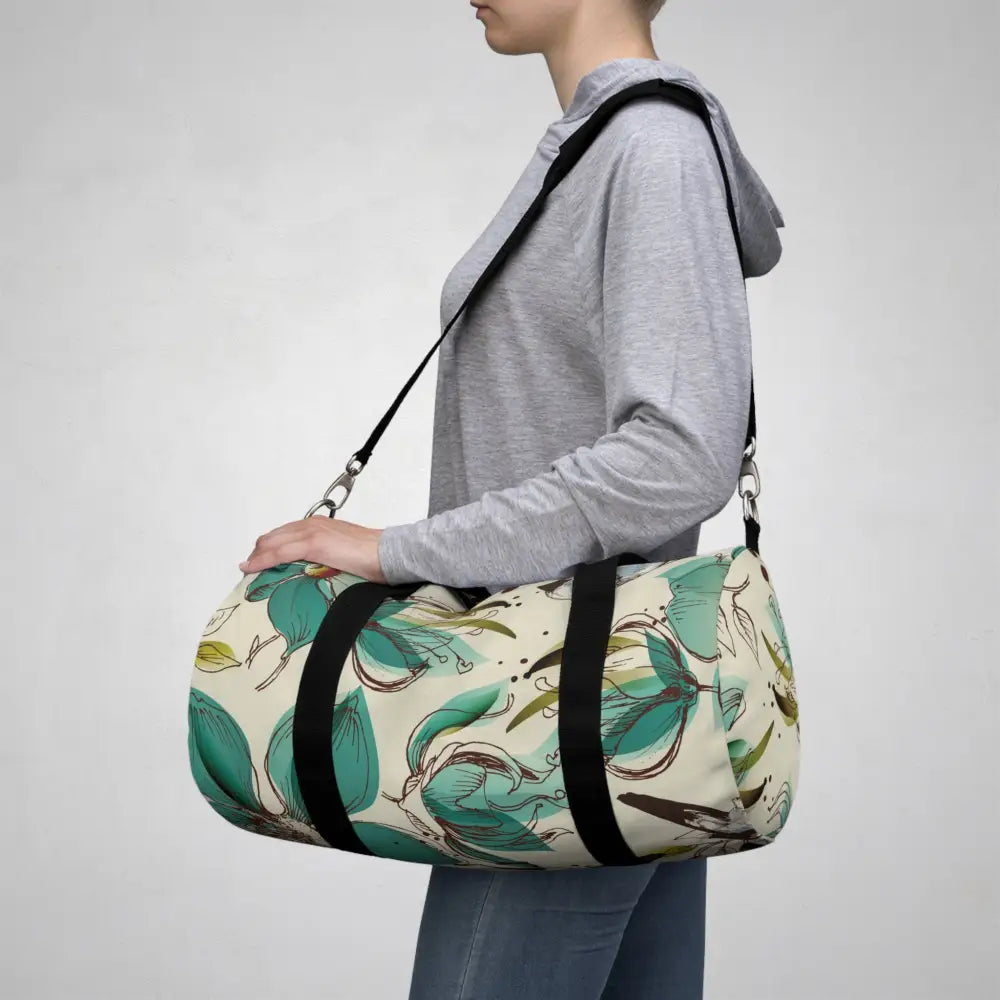 Floral Duffel Bag Stylish Travel Companion for Gym Weekend Getaways or Yoga Classes Perfect Gift Nature Lovers Bags