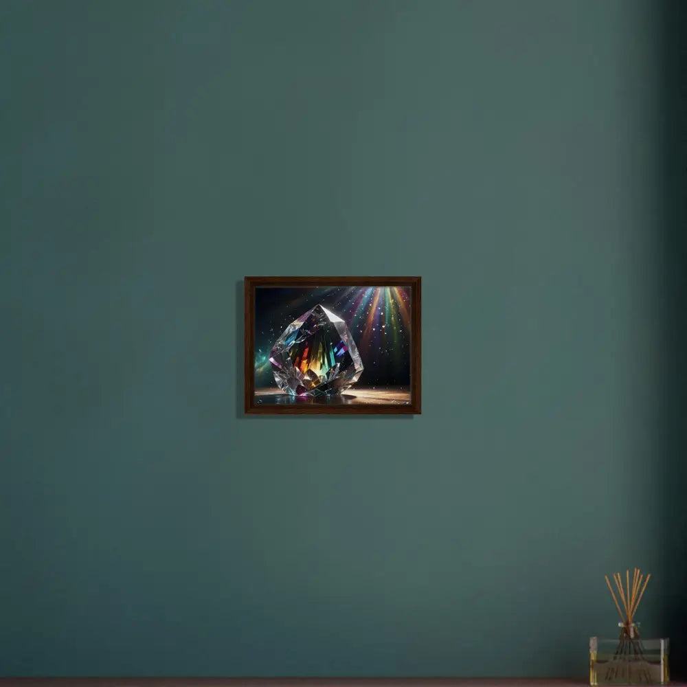 Framed crystal artwork from PixiOnyx Luminous Luxe Prismatic Splendor collection