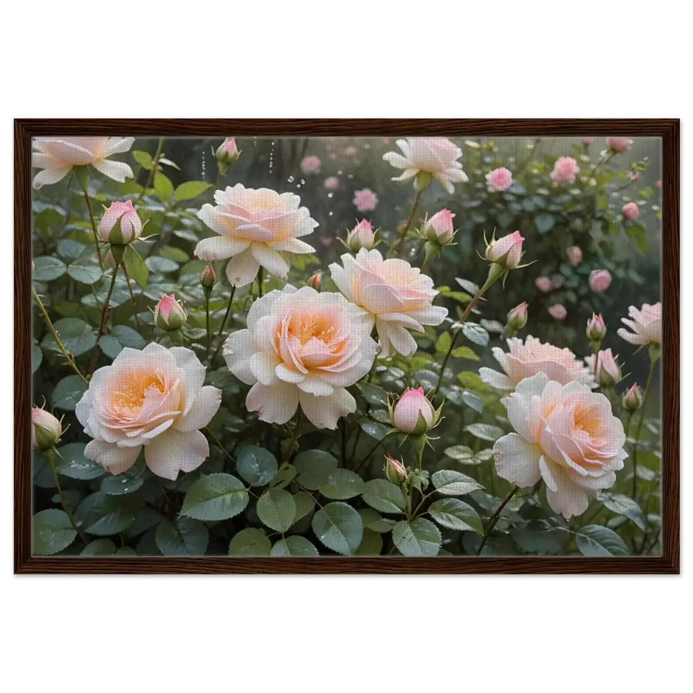Framed floral artwork from PixiOnyx Botanical Dreamscape Canvas collection