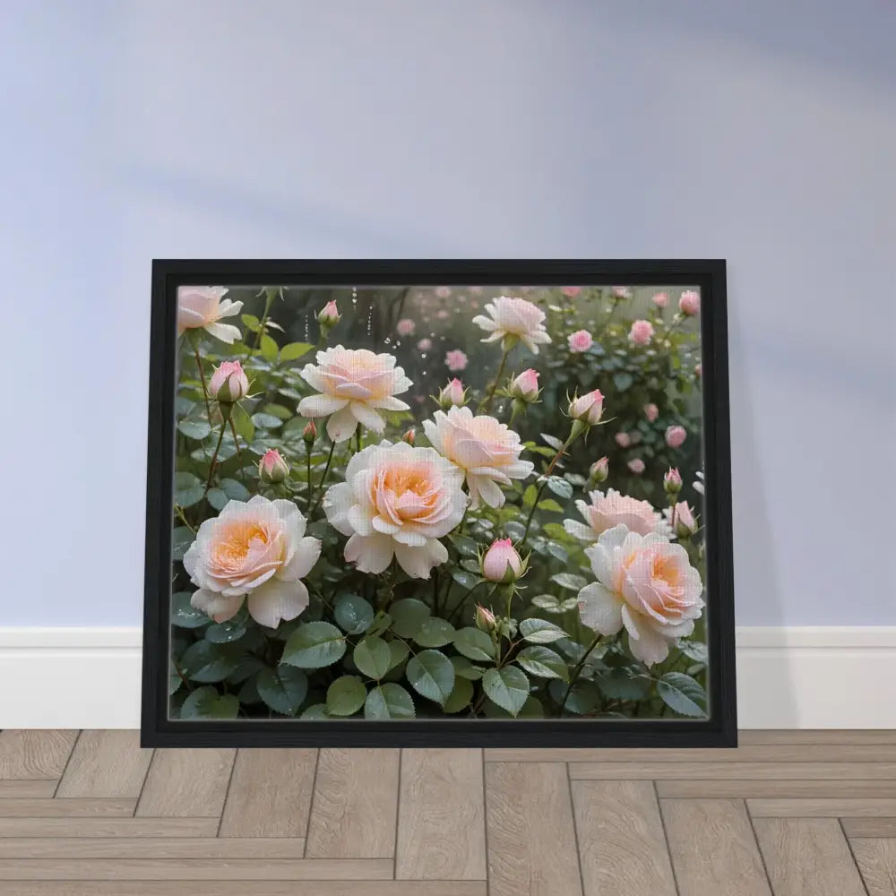 Framed floral print from PixiOnyx Botanical Dreamscape canvas art collection