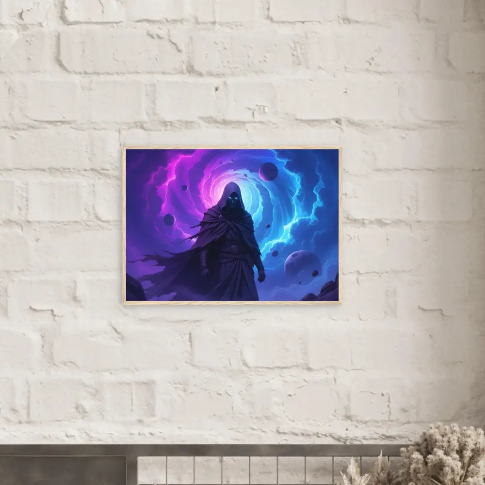 Framed cosmic horror artwork titled Voidwalkers Gate by PixiOnyx Matte Print