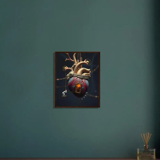 Framed steampunk heart artwork from PixiOnyx Bleeding Threshold Matte Print