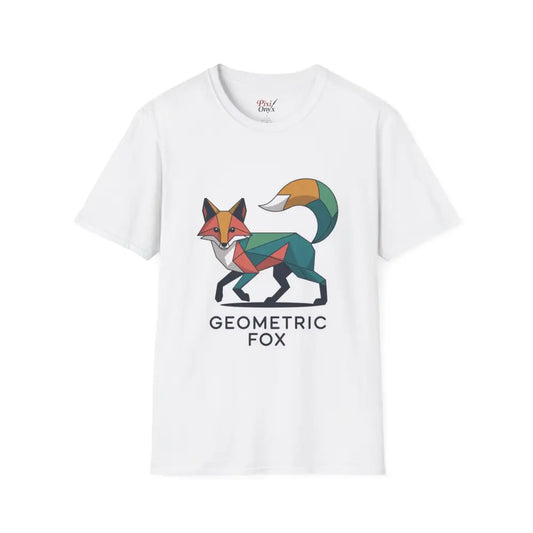 Geometric Fox T Shirt | Minimalist Animal Tee for Nature Lovers | Perfect Gift Wildlife Enthusiasts Birthdays Earth Day
