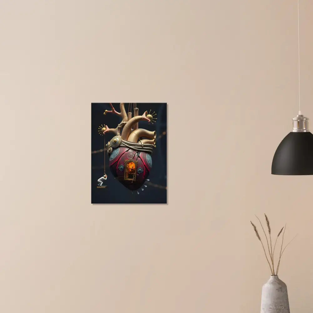 Heart-shaped fantasy art print from Heart Machine Canvas The Bleeding Threshold by PixiOnyx