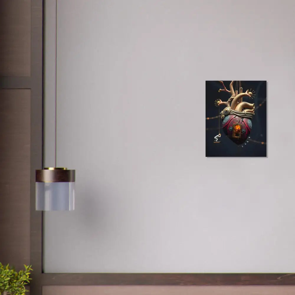 Steampunk heart art print from the Heart Machine Poster The Bleeding Threshold by PixiOnyx