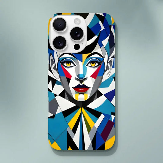 Geometric woman phone case for iPhone Slim Case Fragmented Muse PixiOnyx Artistic Cover