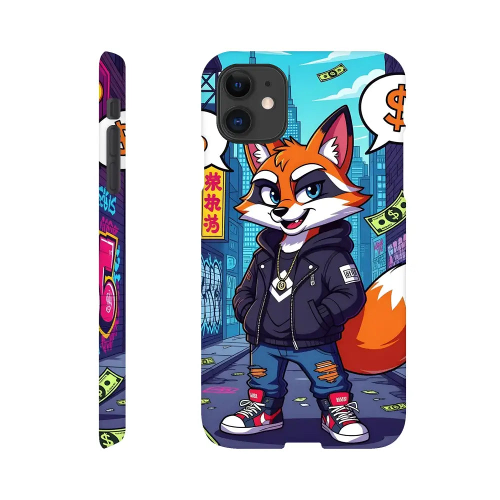 Cartoon fox phone case for iPhone Slim Case Street Hustle Fox PixiOnyx Urban Armor