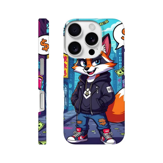 Cartoon fox phone case for iPhone Slim Case Street Hustle Fox PixiOnyx Urban Armor
