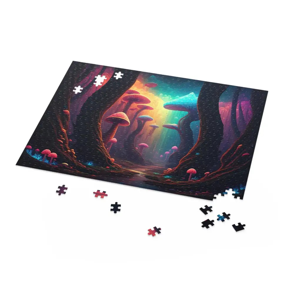 Mushroom forest jigsaw puzzle from PixiOnyx Psychedelic Grove Series