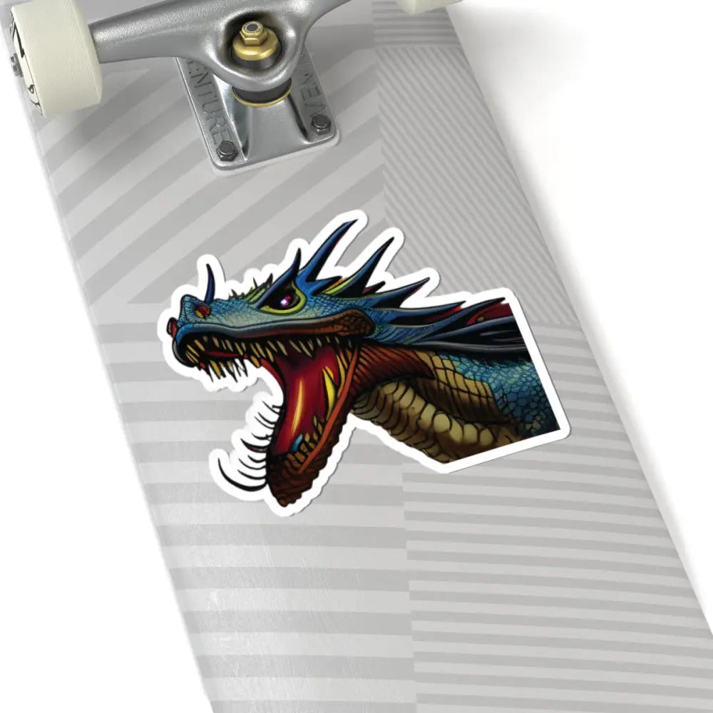 Dragon head sticker from PixiOnyx Fantasy Flame Decal Kiss-Cut Sticker product