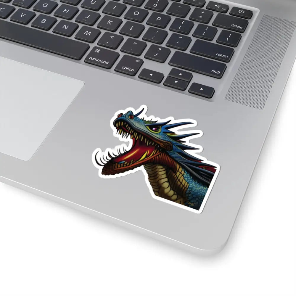 Dragon head sticker from PixiOnyx Fantasy Flame Decal Kiss-Cut Sticker product