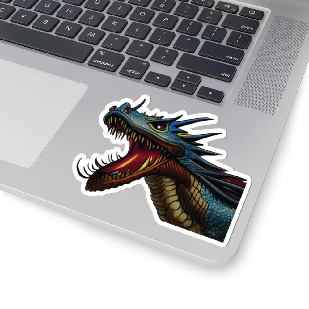 Dragon sticker with open mouth from PixiOnyx Fantasy Flame Decal collection