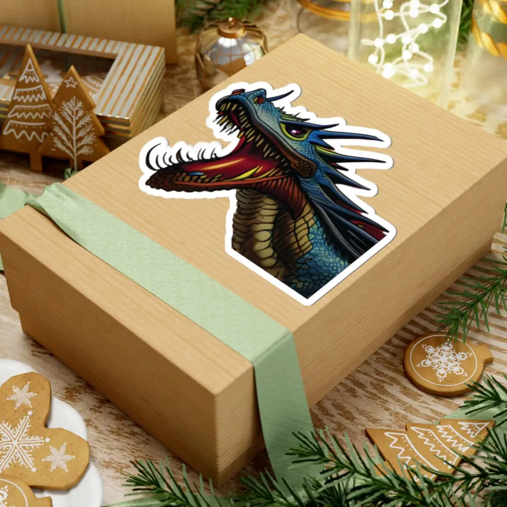 Dragon sticker from Kiss-Cut Sticker Dragon’s Fury PixiOnyx Fantasy Flame Decal