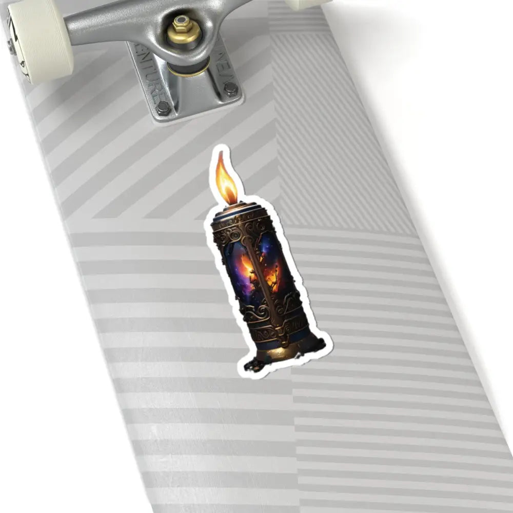 Ornate candle sticker from PixiOnyx Galactic Flame Kiss-Cut Sticker collection