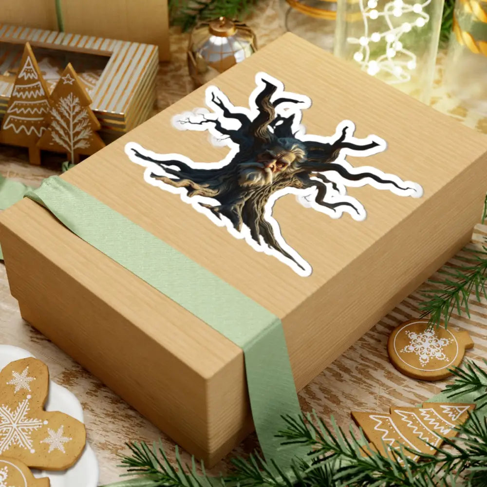 Gift box with Mystical Tree Spirit sticker from PixiOnyx Nature Guardian Series