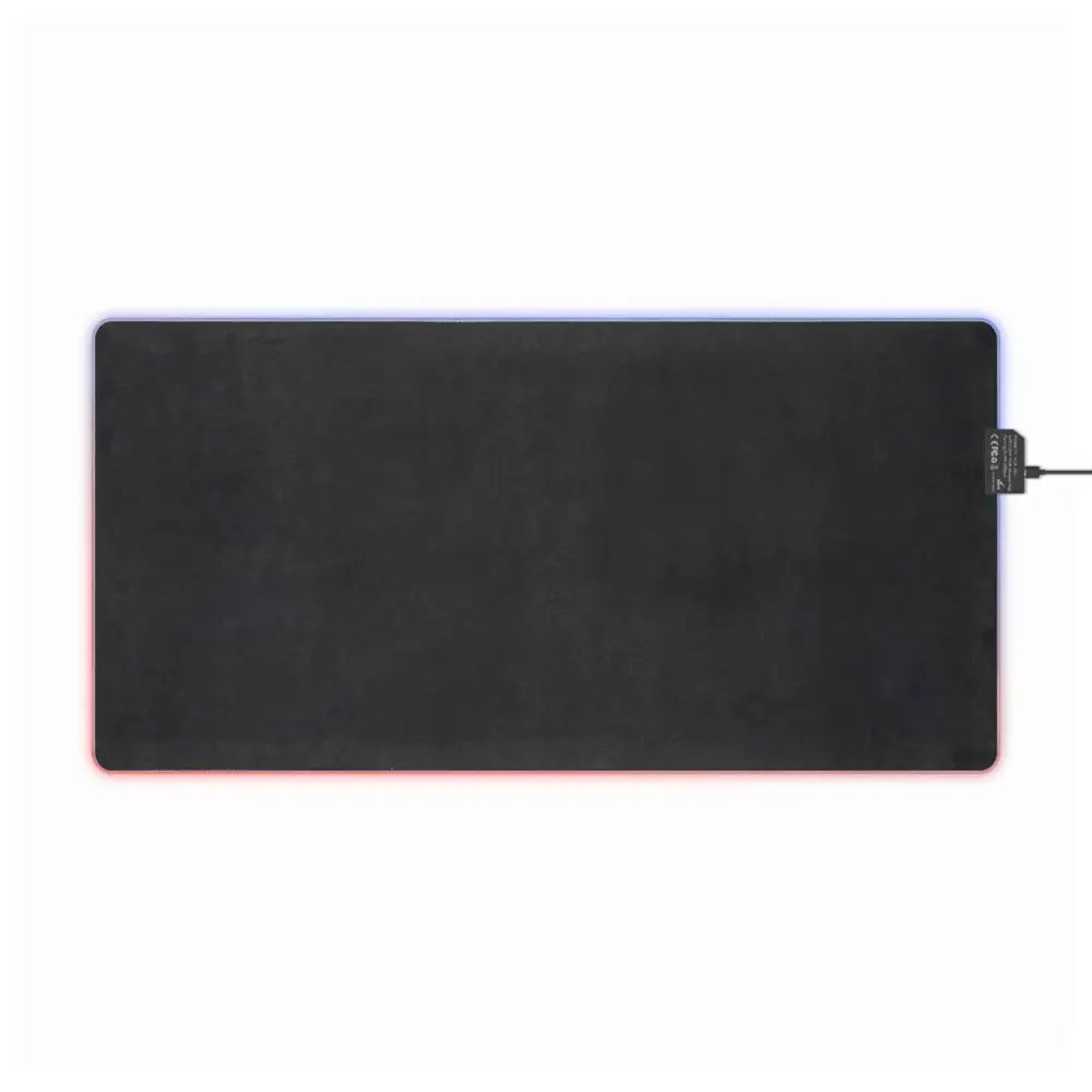 LED Gaming Mouse Pad Skullstorm Surge with illuminated edges and USB connector for electrified desk dominance