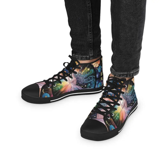 Colorful High-Top Sneakers from PixiOnyx Celestial Bloom Streetwear Collection