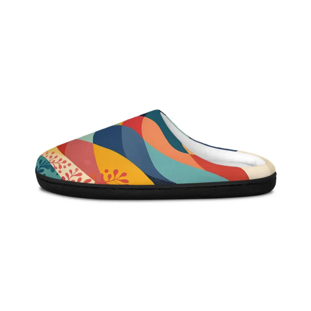 Colorful patterned men’s indoor slipper from Sunset Grove PixiOnyx Comfortcore Housewear
