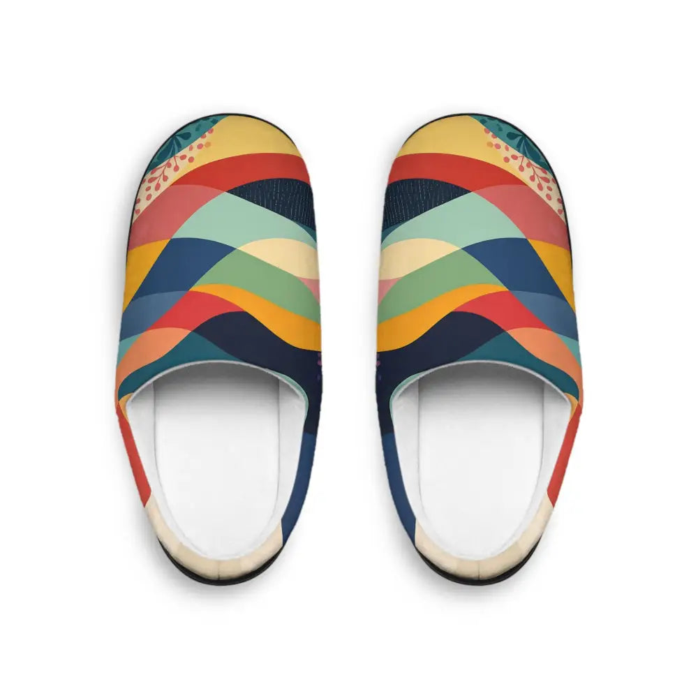 Colorful patterned slippers for Men’s Indoor Slippers Sunset Grove PixiOnyx Comfortcore Housewear