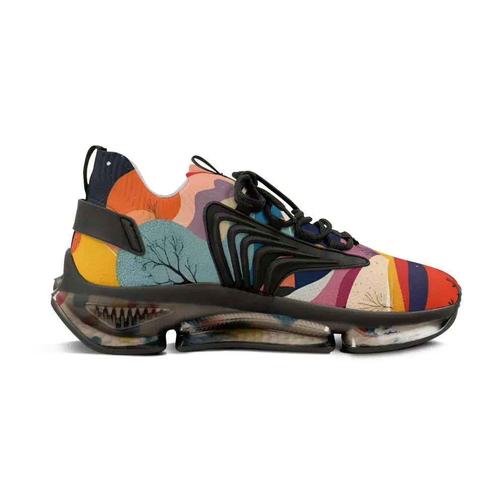 Colorful patterned athletic shoe from Men’s Mesh Sneakers Flowstate Mirage collection