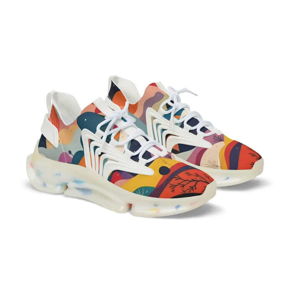 Colorful patterned Mesh Sneakers Men’s Flowstate Mirage PixiOnyx Psychedelic Motionwear