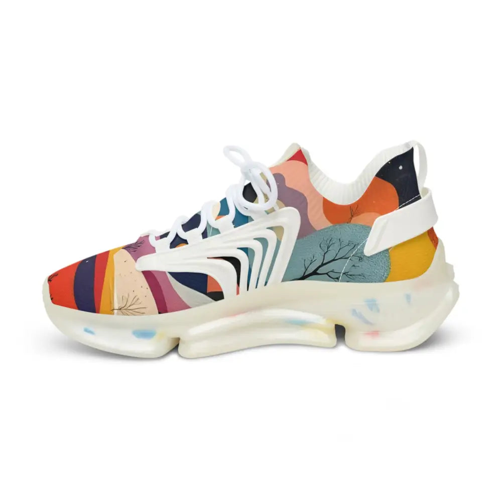 Colorful patterned athletic shoe from Men’s Mesh Sneakers Flowstate Mirage collection
