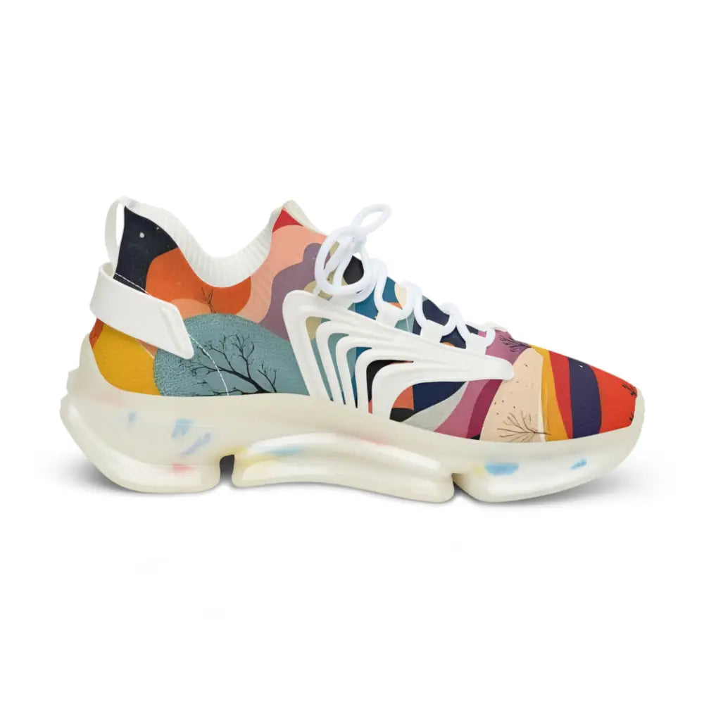 Colorful patterned athletic shoe from Men’s Mesh Sneakers Flowstate Mirage by PixiOnyx