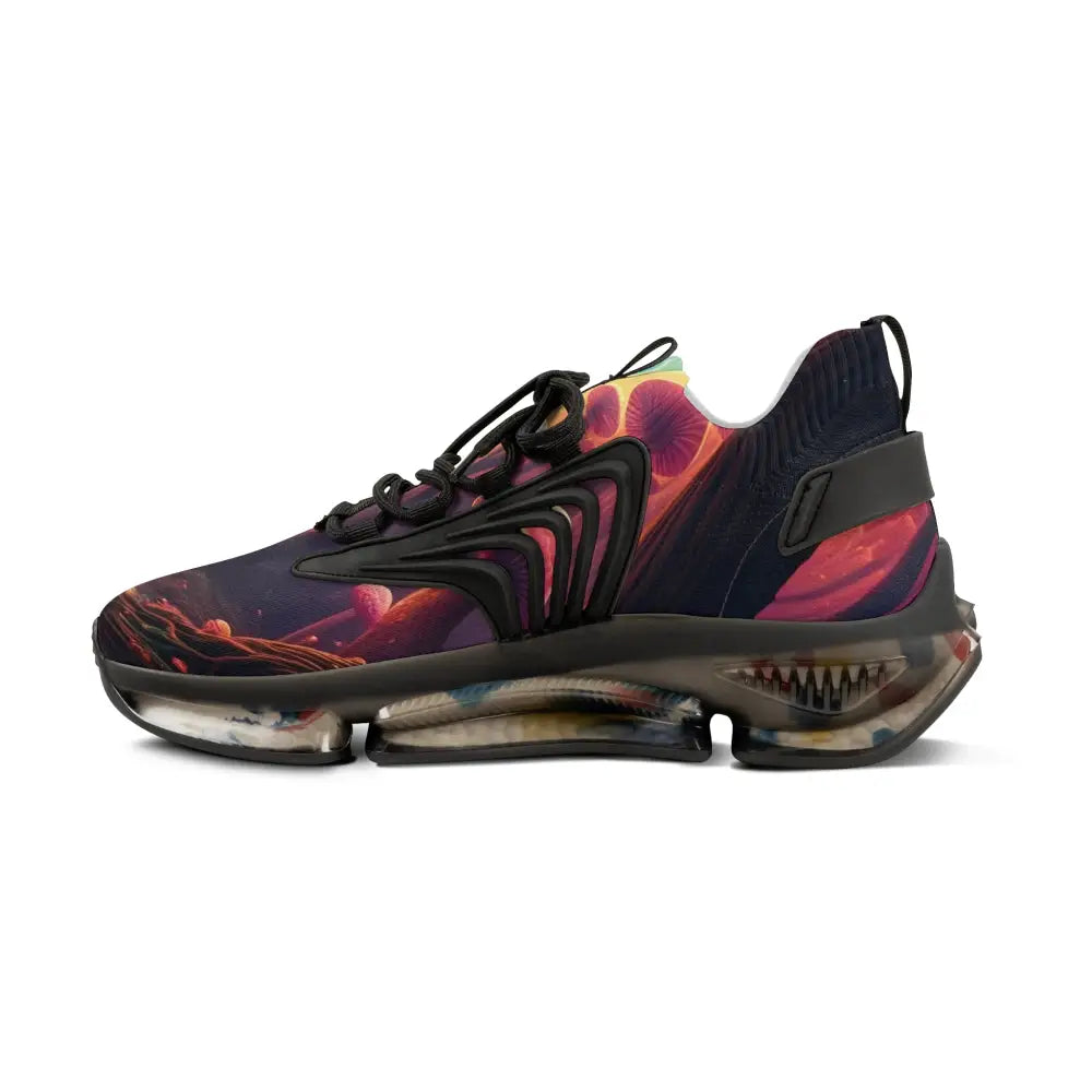 Patterned athletic shoe from Men’s Mesh Sneakers Shroom Bloom PixiOnyx Surreal Streetwear