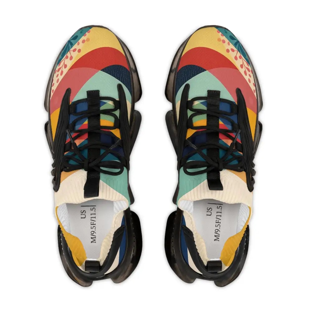 Colorful patterned running shoes from Men’s Mesh Sneakers Sunset Grove PixiOnyx