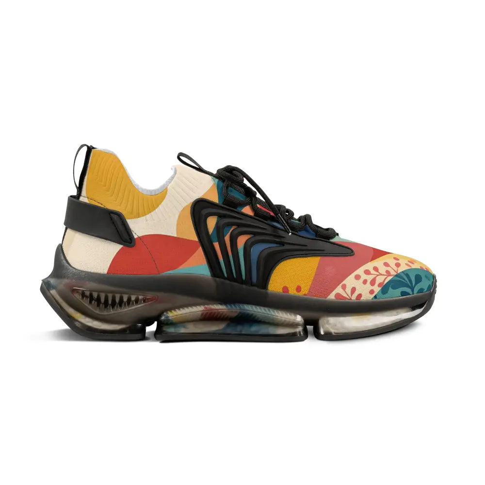 Colorful athletic shoe from Men’s Mesh Sneakers Sunset Grove PixiOnyx Chromatic Footstep Mirage
