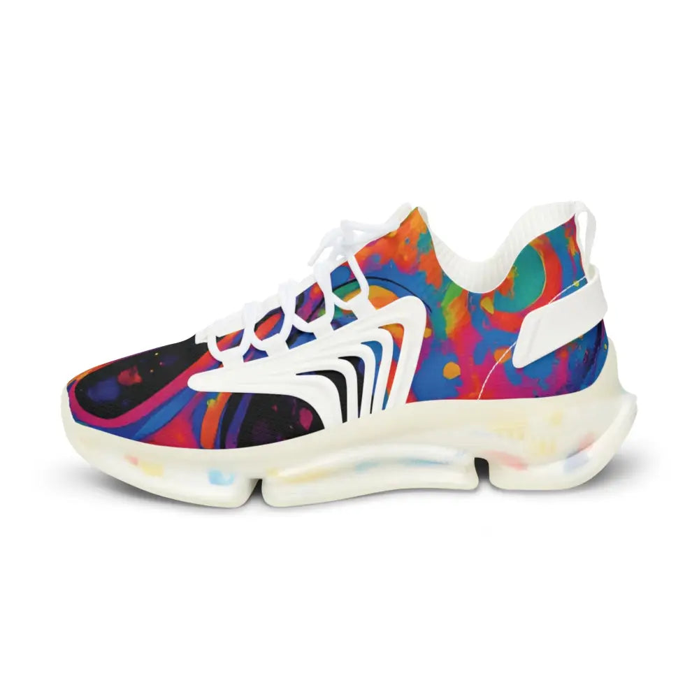 Colorful athletic shoe from Men’s Mesh Sneakers Voidspiral Mirage PixiOnyx Psywave Footwear