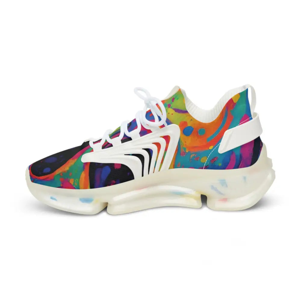 Colorful athletic shoe from Men’s Mesh Sneakers Voidspiral Mirage by PixiOnyx Psywave